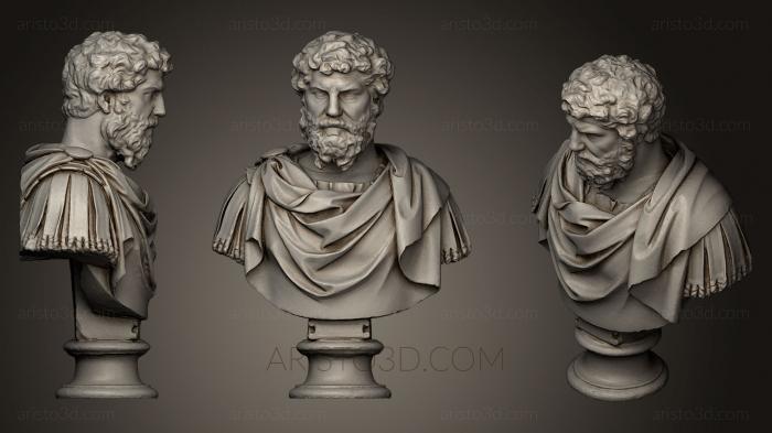 Busts and heads antique and historical (BUSTA_0475) 3D model for CNC machine